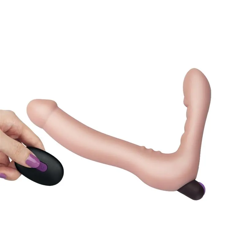 Doble Dildo Strapless Silicona USB · LOVETOY · Vibradores — photo 3