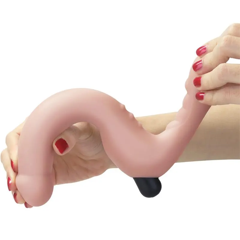 Doble Dildo Strapless Silicona USB · LOVETOY · Vibradores — photo 4