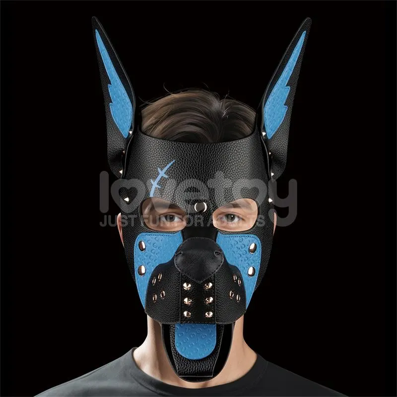 Máscara Cachorro Rebellion Reign Scarred Alpha Pup Azul · LOVETOY · Máscaras, Antifaces y Mordazas — photo 2