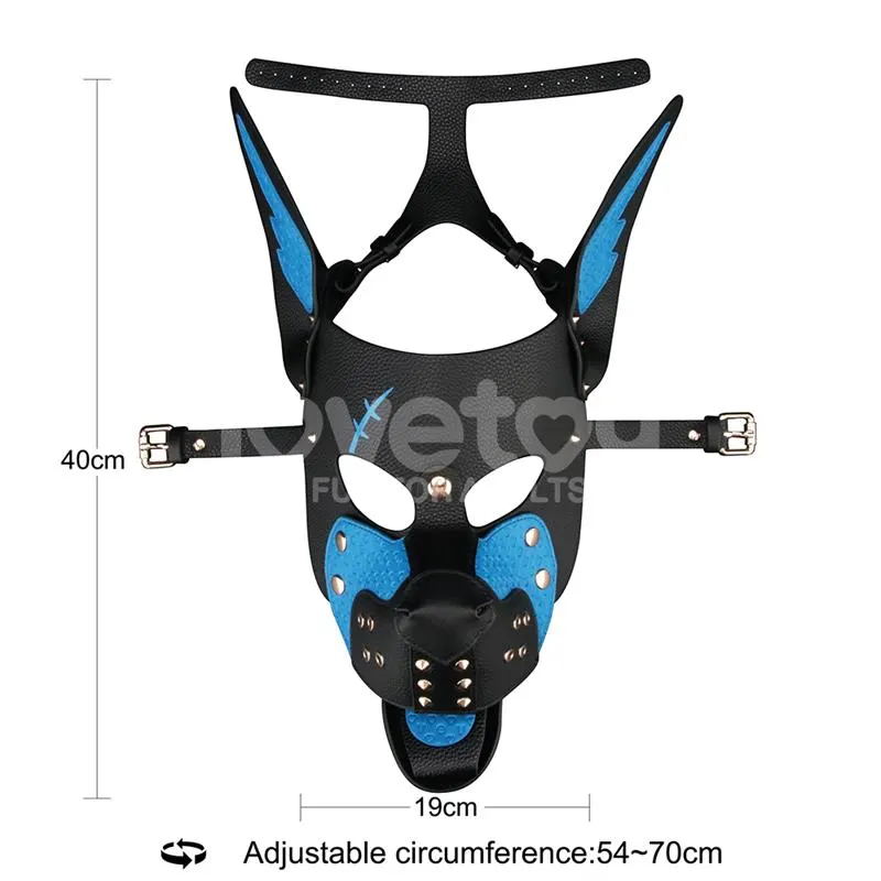 Máscara Cachorro Rebellion Reign Scarred Alpha Pup Azul · LOVETOY · Máscaras, Antifaces y Mordazas — photo 12