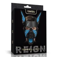 Máscara Cachorro Rebellion Reign Scarred Alpha Pup Azul · LOVETOY · Máscaras, Antifaces y Mordazas