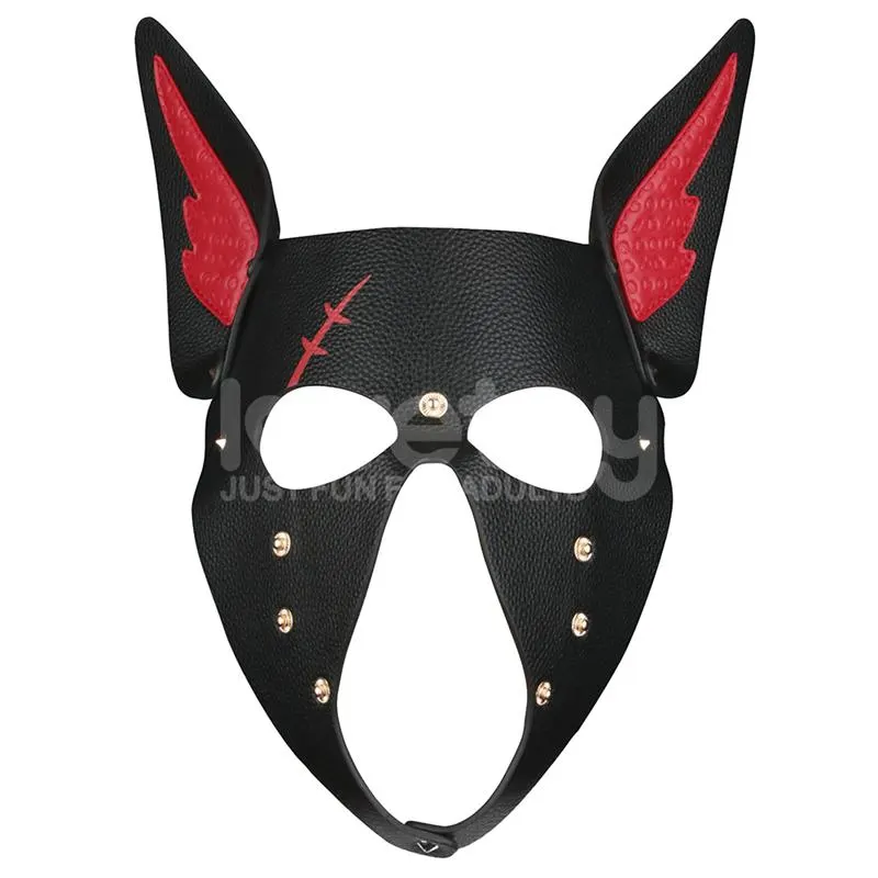 Máscara Cachorro Rebellion Reign Scarred Alpha Rojo · LOVETOY · Máscaras, Antifaces y Mordazas — foto 2