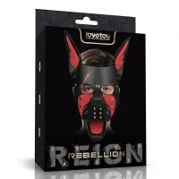 Máscara Cachorro Rebellion Reign Scarred Alpha Rojo · LOVETOY · Máscaras, Antifaces y Mordazas