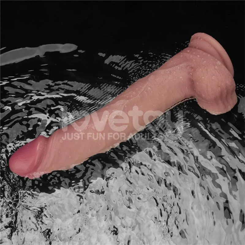 Dildo con Vibración Piel Deslizante Silicona Dual Layer 10 · LOVETOY · Vibradores — Foto 18