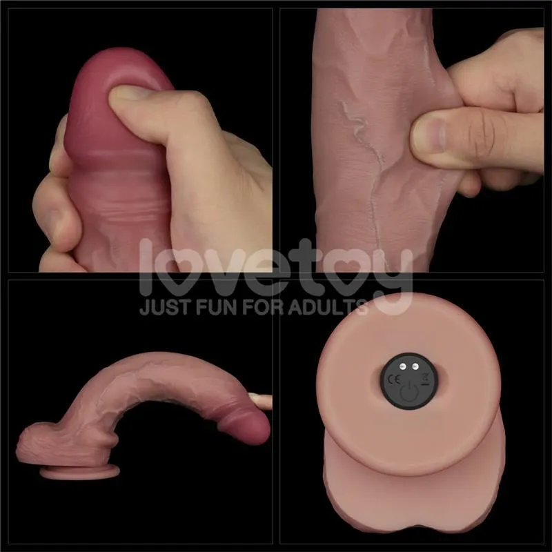 Dildo con Vibración Piel Deslizante Silicona Dual Layer 10 · LOVETOY · Vibradores — Foto 19