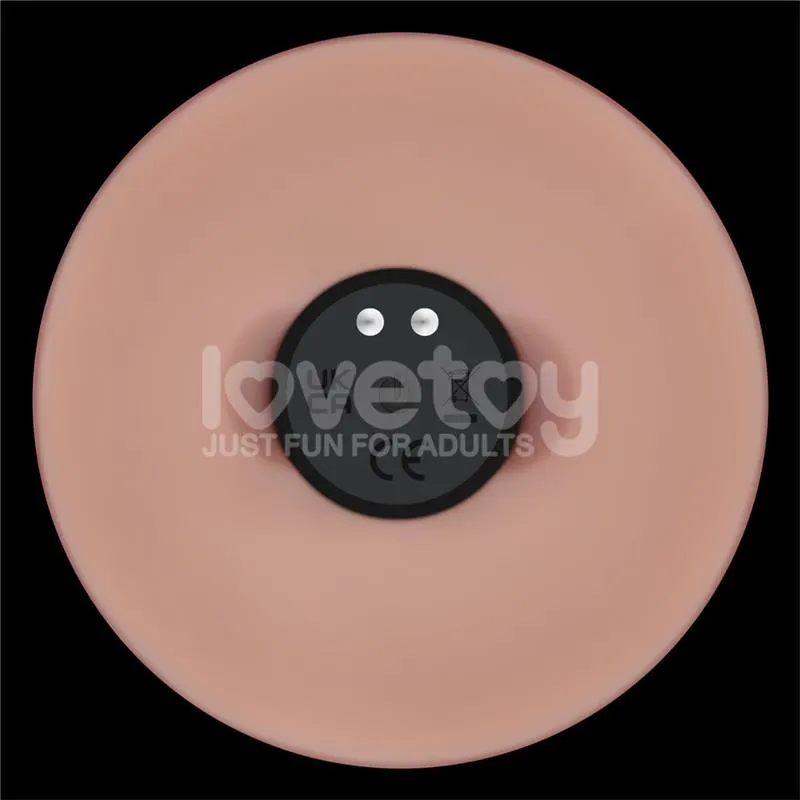 Dildo con Vibración Piel Deslizante Silicona Dual Layer 9 · LOVETOY · Penes con Glande Retráctil — Foto 7