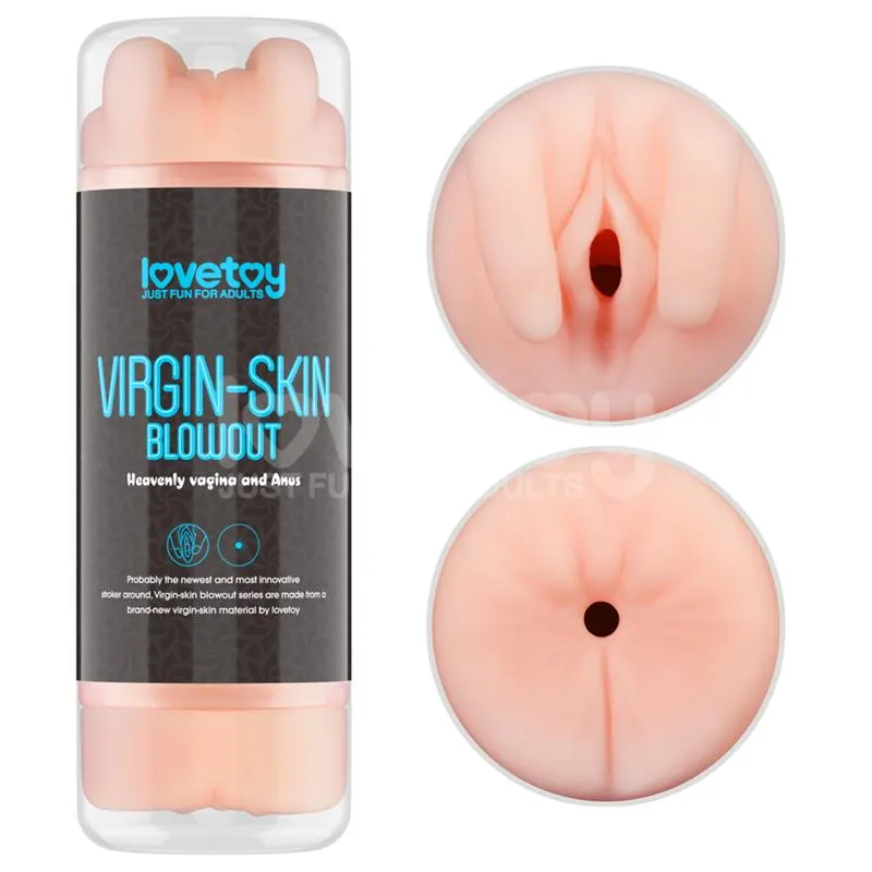 Masturbador Masculino Virgin-skin Vagina y Ano · LOVETOY · Masturbadores Él