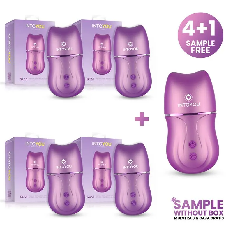 Pack 4+1 Suvi Estimulador con Licking, Biting, Succión y Vibración USB-C con APP · INTOYOU APP SERIES · Accesorios y Sets
