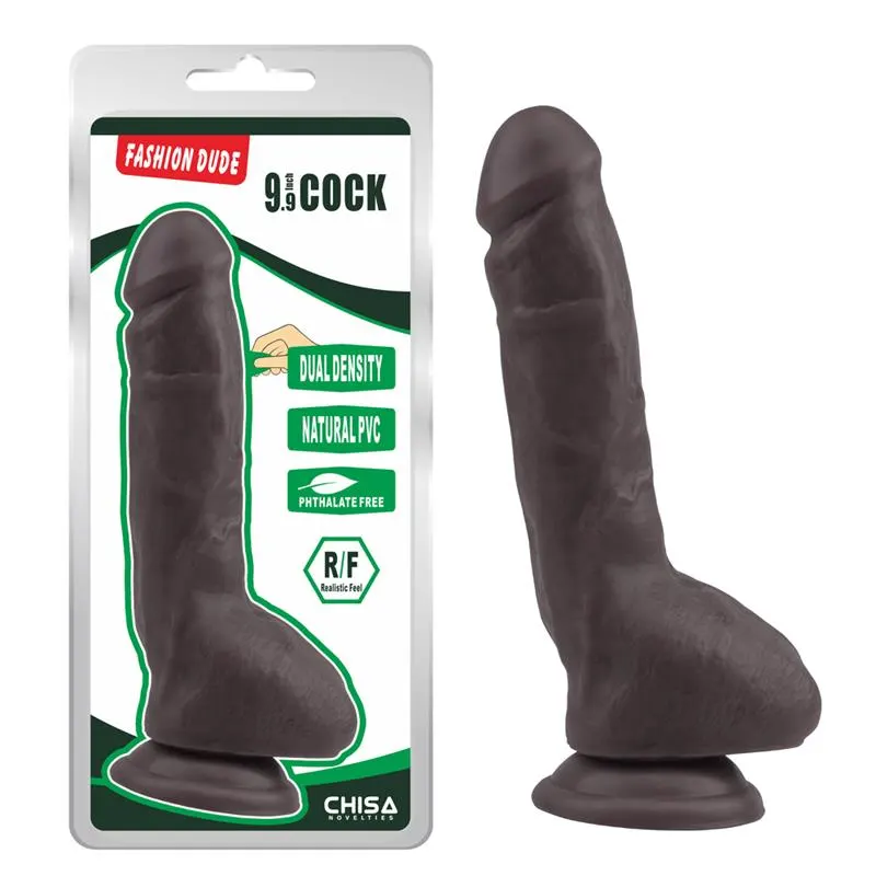 Fashion Dude Dildo Dual Density 23 cm x 4.3 cm Marrón · CHISA · Dildos