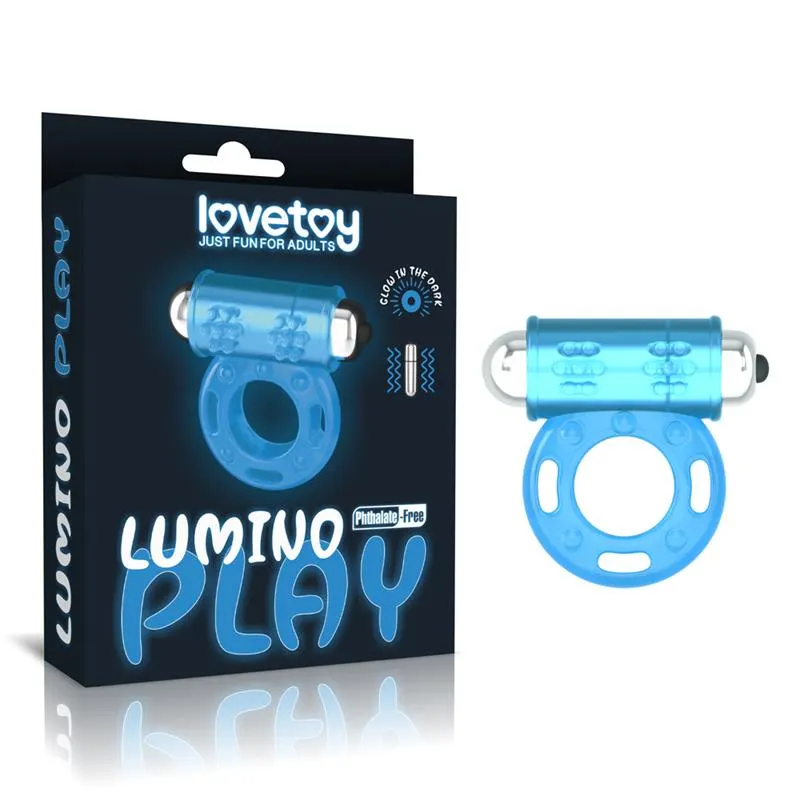 Lumino Play Anillo Vibrador Luz Azul · LOVETOY · Anillos para el Pene — Foto 7