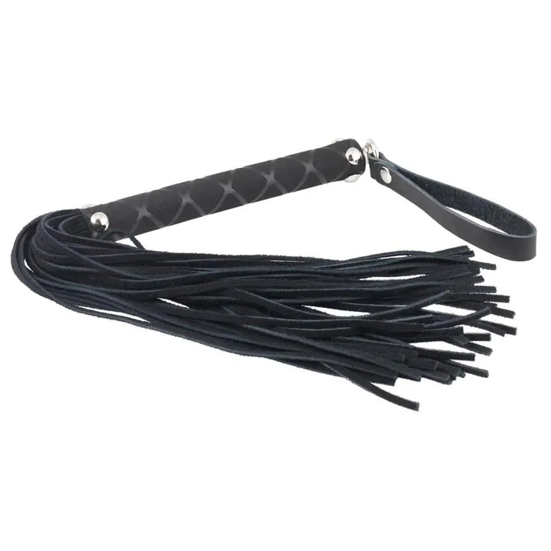 Flogger Cuero Negro 35 cm · BONDAGE PLAY · Spanking y Azotes
