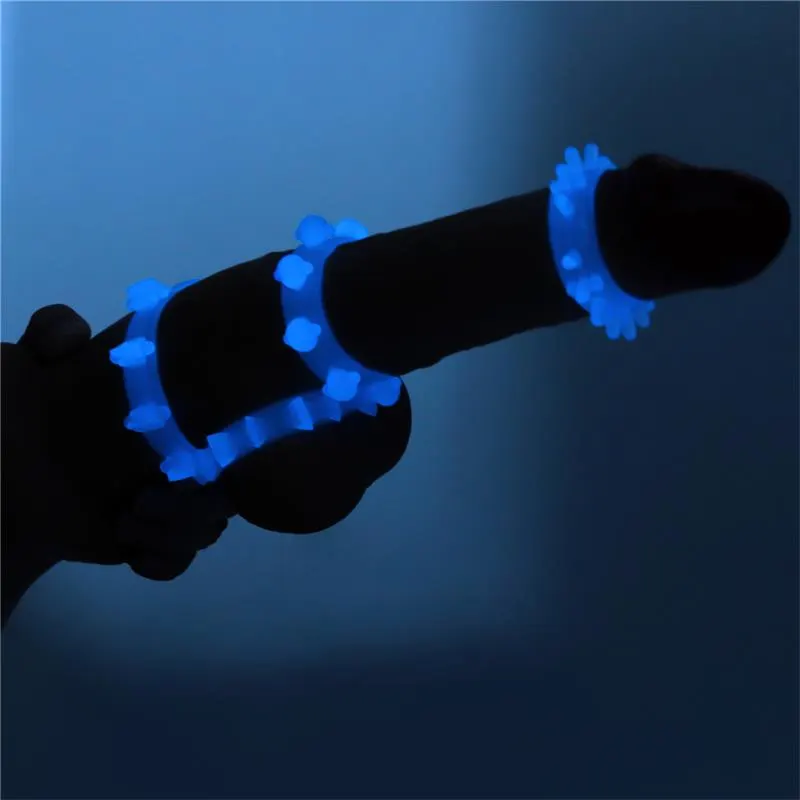 Lumino Play Set 4 Anillo para el Pene Luz Azul · LOVETOY · Anillos para el Pene — photo 5