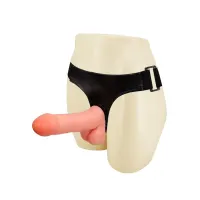 Arnés con Dildo y Testículos 17.5 cm · BAILE · Dildos