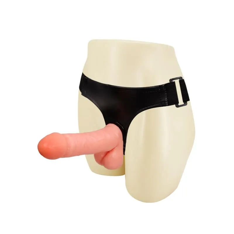 Arnés con Dildo y Testículos 17.5 cm · BAILE · Dildos
