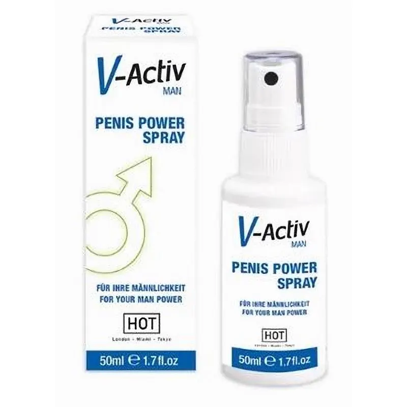 Hot V-Activ Penis Power Spray para el Pene 50 ml · HOT · Potenciadores y Retardantes