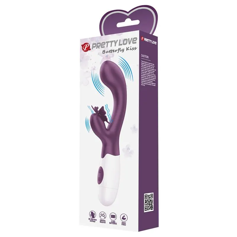 Vibrador Butterfly Kiss 30 funciones Púrpura · PRETTYLOVE · Vibradores — photo 10