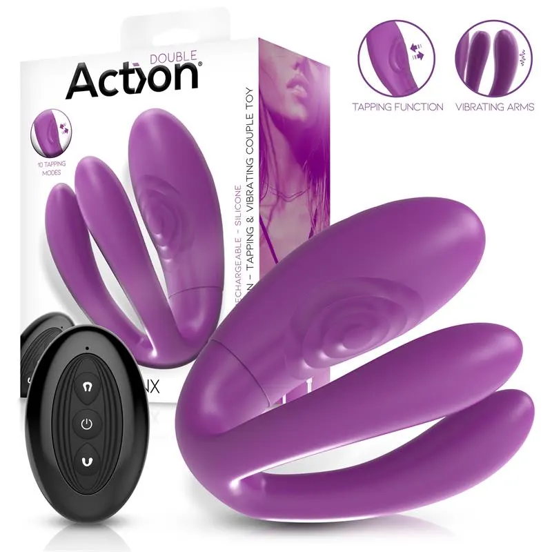 Twinx Vibrador para Parejas con Tapping · ACTION · Vibradores