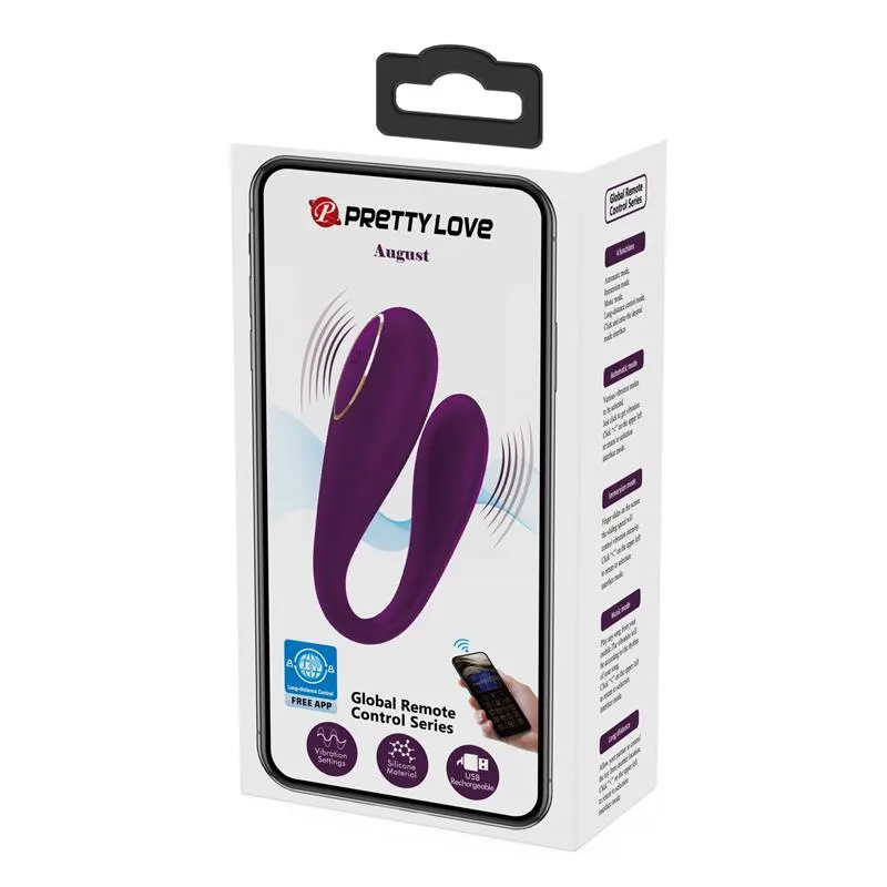 August Vibrador de Parejas con App Lila · PRETTYLOVE · Estimuladores de Clítoris — Foto 19