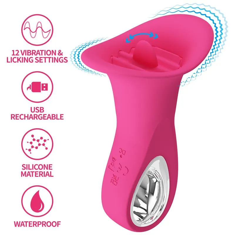 Clyde Vibrador Oral con Lengua · PRETTYLOVE · Estimuladores de Clítoris — Foto 2