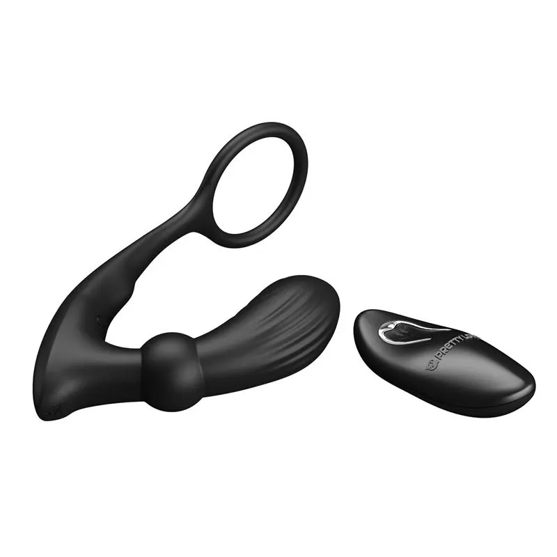 Warren Plug Anal y Anillo para el Pene con Vibración y Pulsación a Control Remoto · PRETTYLOVE · Anal — Foto 5