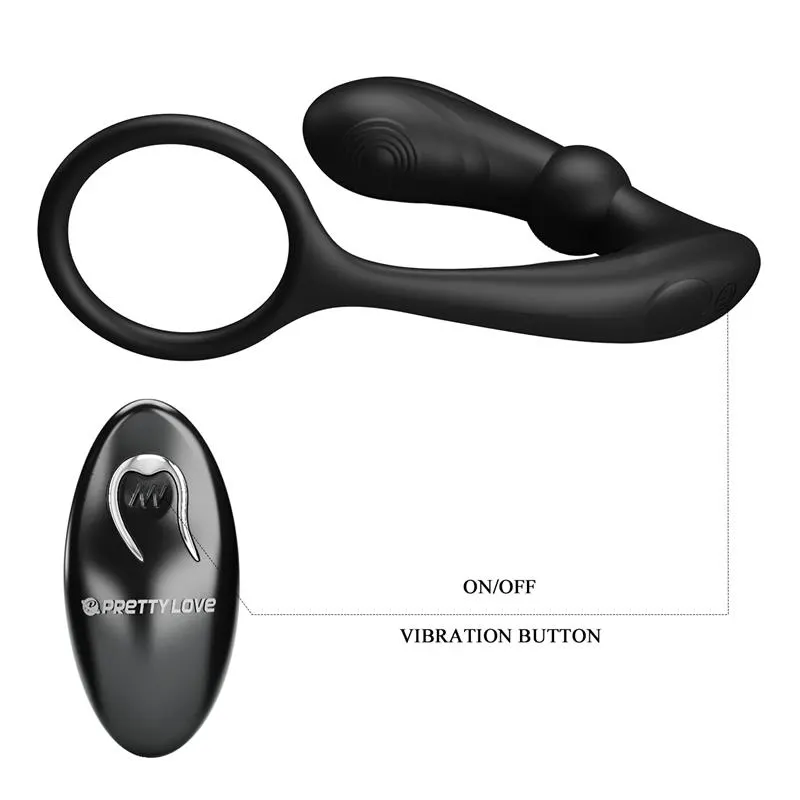 Warren Plug Anal y Anillo para el Pene con Vibración y Pulsación a Control Remoto · PRETTYLOVE · Anal — Foto 7