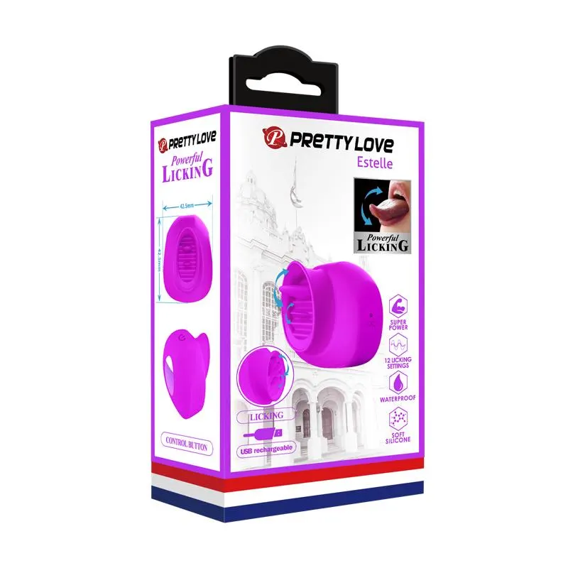 Estelle Estimulador de Lengua USB Púrpura · PRETTYLOVE · Estimuladores de Clítoris — Foto 18