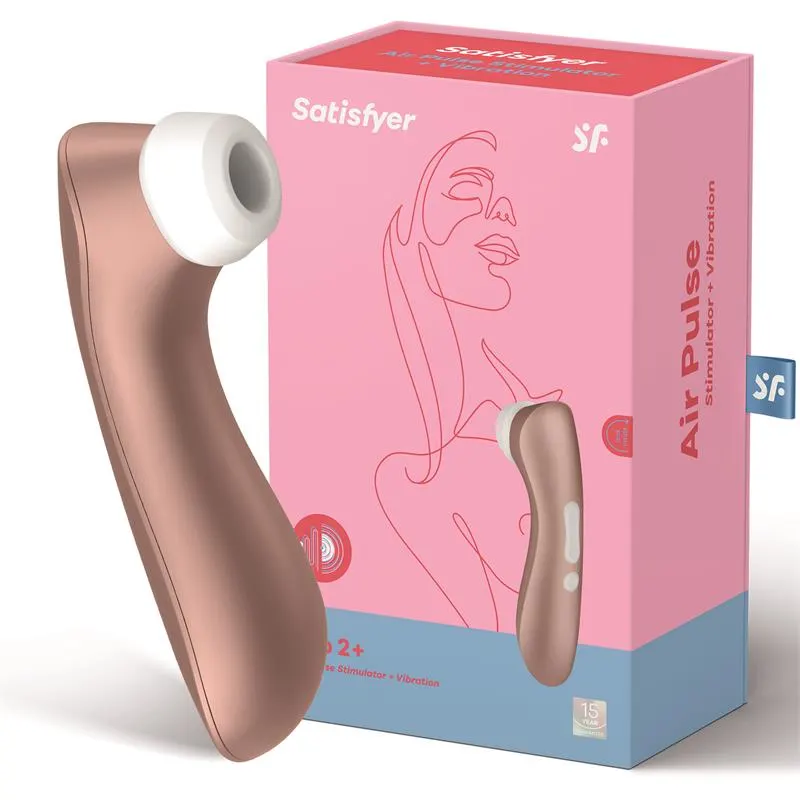 Pro 2+ Succionador con Vibración Rose Gold · SATISFYER · Estimuladores de Clítoris