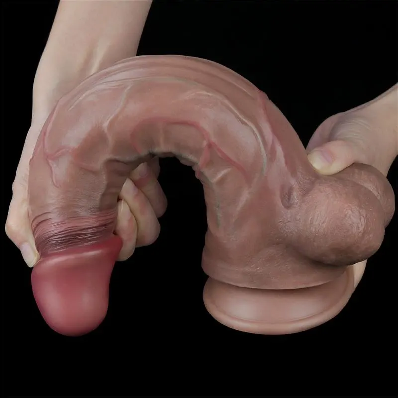 Dildo Realista Doble Capa Silicona Platinum 11.5 · LOVETOY · Dildos — photo 4