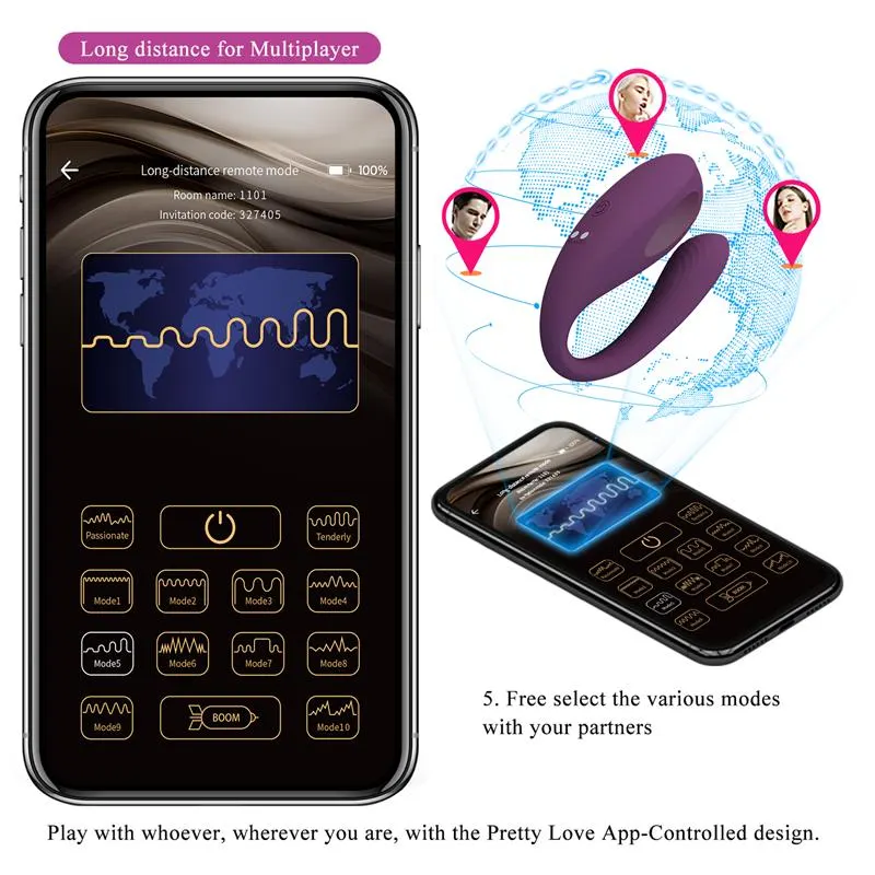 Aari Juguete para Parejas con Vibración y Golpeteo y APP · PRETTYLOVE · Estimuladores de Clítoris — foto 16