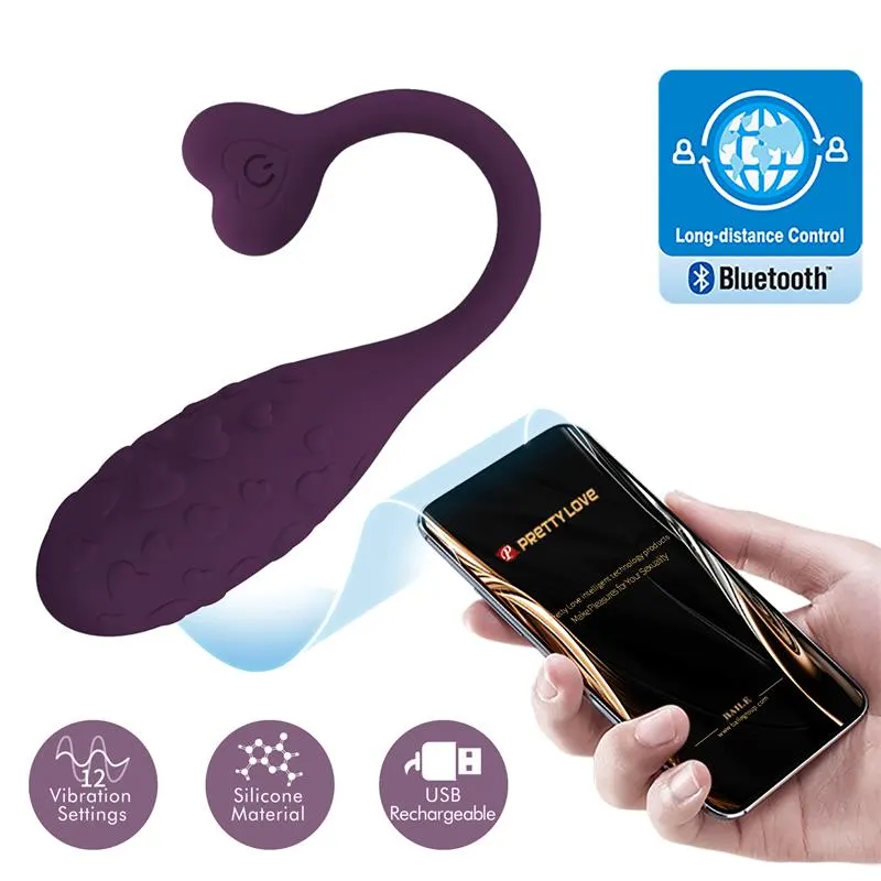 Fisherman Huevo Vibrador con APP · PRETTYLOVE · Huevos y Balas Vibradoras