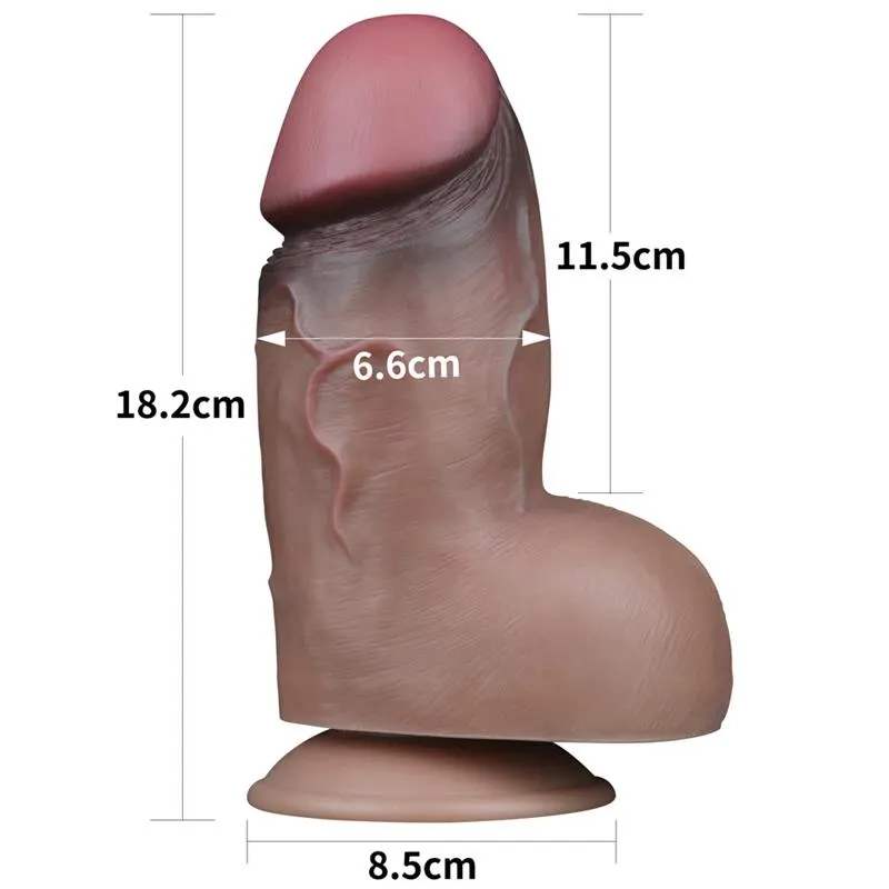 Dildo Doble Capa Silicona Platinum 7 · LOVETOY · Dildos — Foto 9