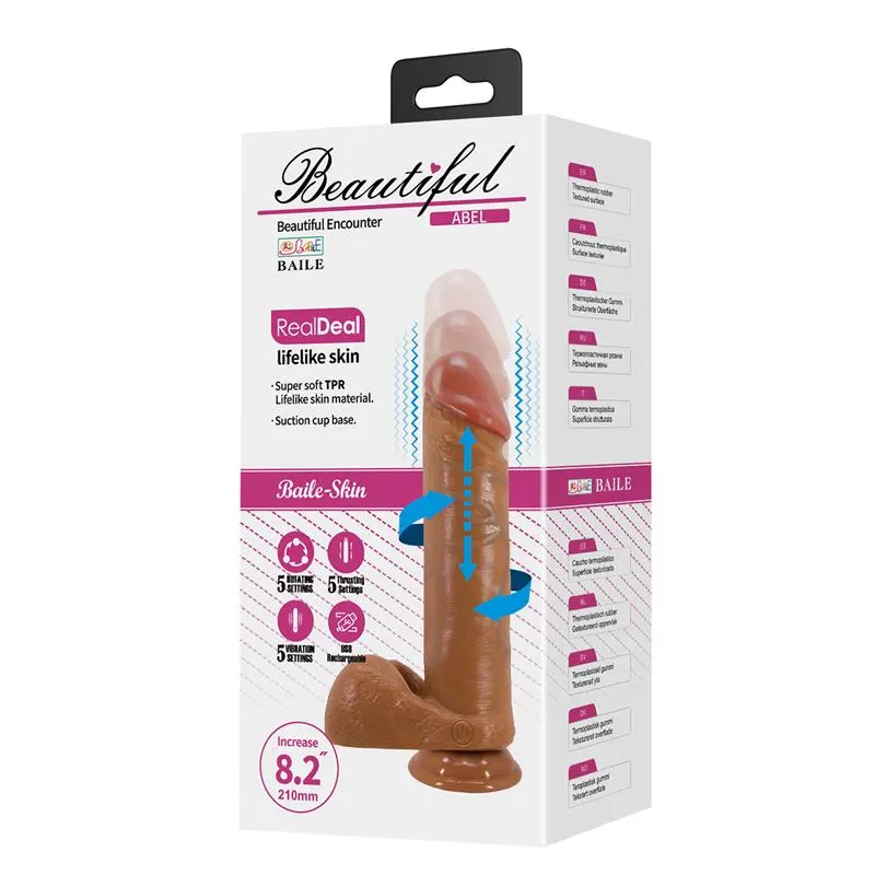 Abel Vibrador Realista con Rotación y Thrusting · BAILE · Dildos — Foto 9