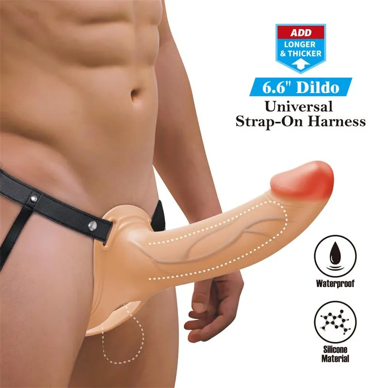 London Arnés Universal con Dildo Hueco 6.6 · PRETTYLOVE · Anillos para el Pene — foto 3