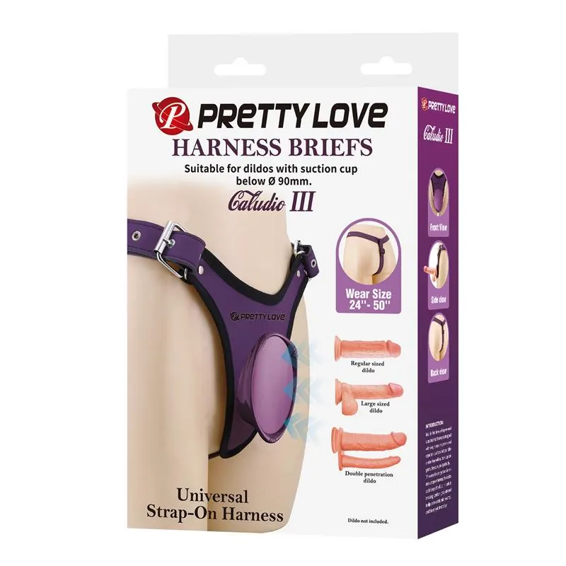 Caludio III Arnés Universal Púrpura · PRETTYLOVE · Anillos para el Pene — Foto 6