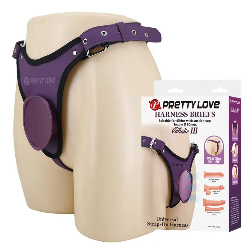 Caludio III Arnés Universal Púrpura · PRETTYLOVE · Anillos para el Pene