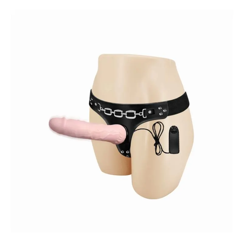 Baile Arnés con Dildo Vibrador Natural 18.5 cm · BAILE · Dildos — Foto 2