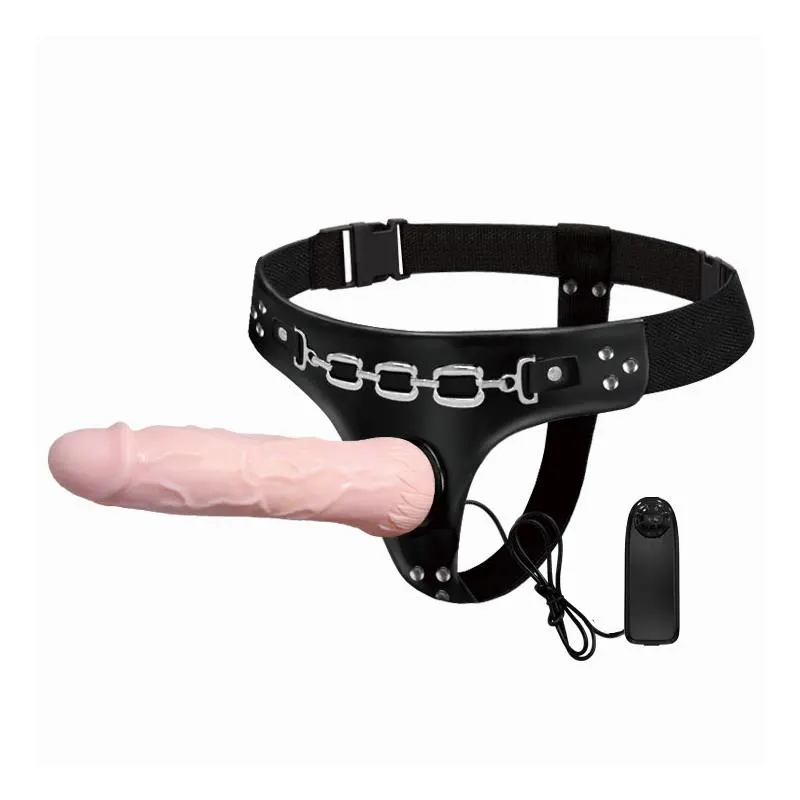 Baile Arnés con Dildo Vibrador Natural 18.5 cm · BAILE · Dildos