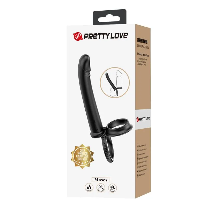 Moses Plug Anal con Anillo para el Pene · PRETTYLOVE · Anal — Foto 9
