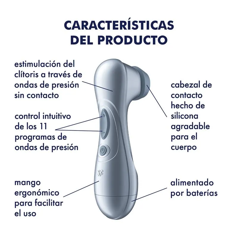 Pro 2 Gen 2 Succionador de Clítoris Battery Series Ice Blue · SATISFYER · Estimuladores de Clítoris — foto 5
