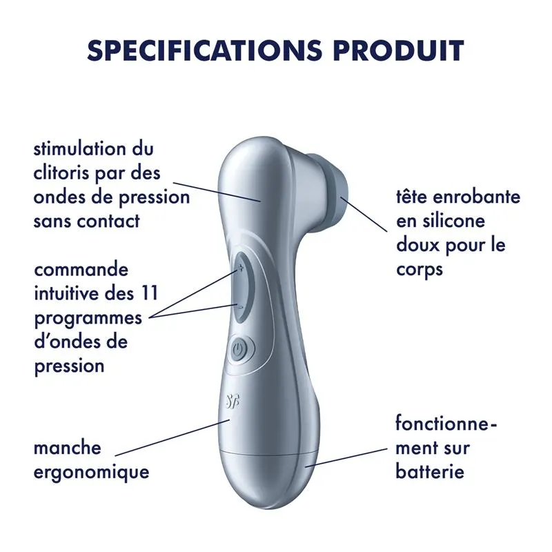 Pro 2 Gen 2 Succionador de Clítoris Battery Series Ice Blue · SATISFYER · Estimuladores de Clítoris — foto 6