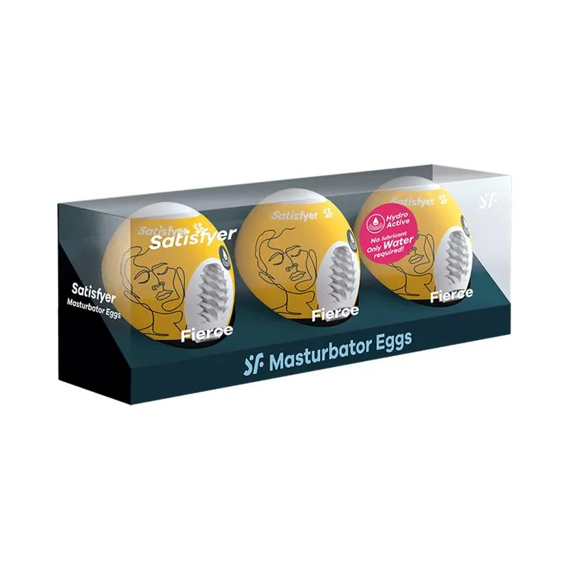 Set 3 Huevos Masturbadores Modelo Fierce · SATISFYER · Masturbadores Él — Foto 4