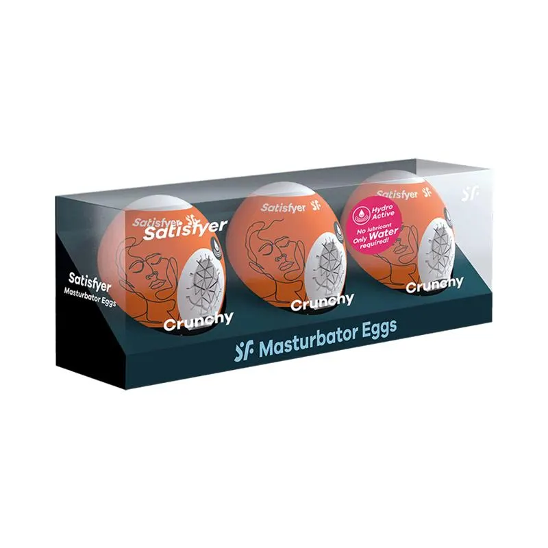Set 3 Huevo Masturbador Modelo Crunchy · SATISFYER · Masturbadores Él — photo 4