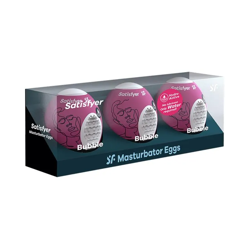 Set 3 Huevos Masturbadores Modelo Bubble · SATISFYER · Masturbadores Él — photo 4