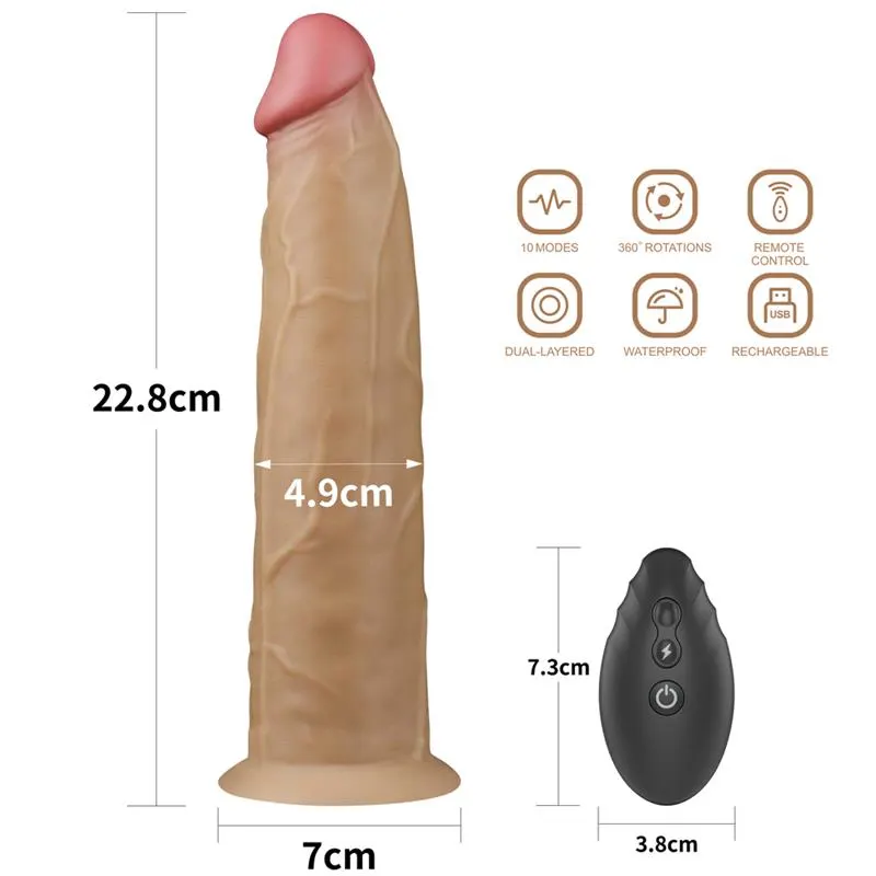 Vibrador con Rotación Doble Capa 9 · LOVETOY · Dildos — photo 11
