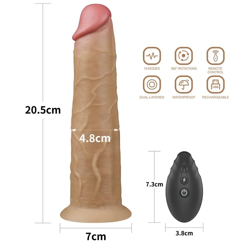 Vibrador con Rotación Doble Capa 8 · LOVETOY · Dildos — photo 11