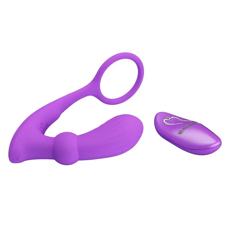 Warren Plug Anal y Anillo para el Pene con Vibración y Pulsación a Control Remoto · PRETTYLOVE · Anal — Foto 5