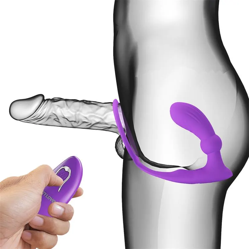 Warren Plug Anal y Anillo para el Pene con Vibración y Pulsación a Control Remoto · PRETTYLOVE · Anal — Foto 6