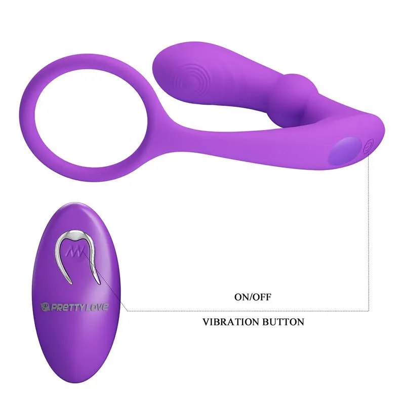 Warren Plug Anal y Anillo para el Pene con Vibración y Pulsación a Control Remoto · PRETTYLOVE · Anal — Foto 7