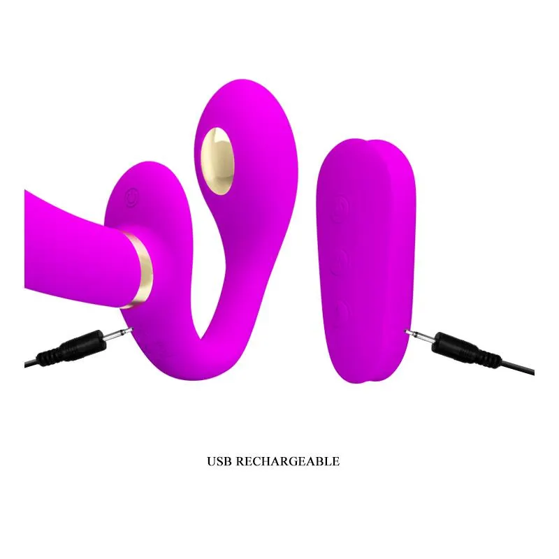 Thunderbird Vibrador para Parejas sin Arnés con Control Remoto · PRETTYLOVE · Estimuladores de Clítoris — Foto 5