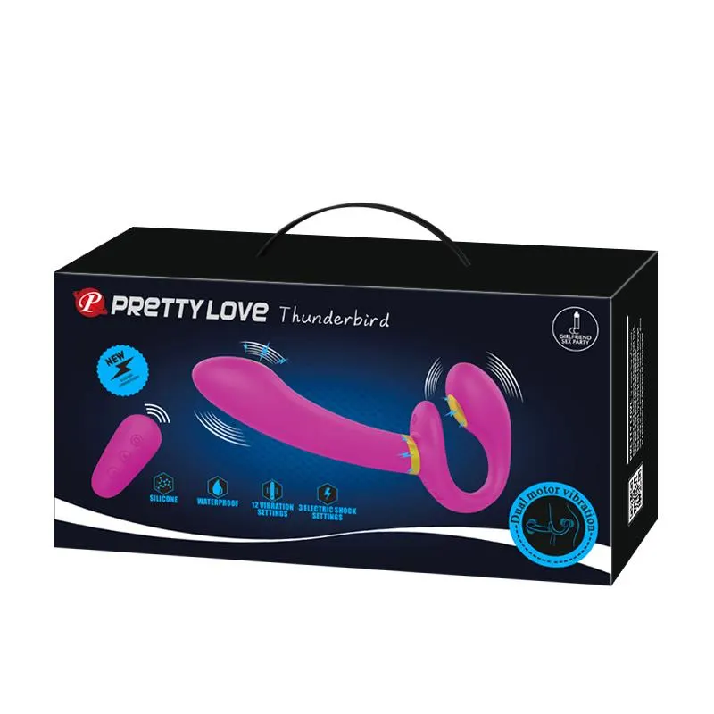 Thunderbird Vibrador para Parejas sin Arnés con Control Remoto · PRETTYLOVE · Estimuladores de Clítoris — Foto 8